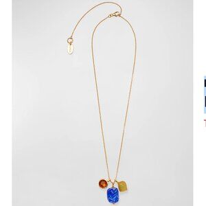 Lizzie Fortunato Rios Triple-Charm Necklace
